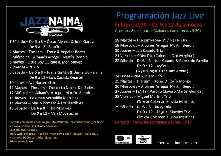 Jazz Naima (Febrero, ver programacin)