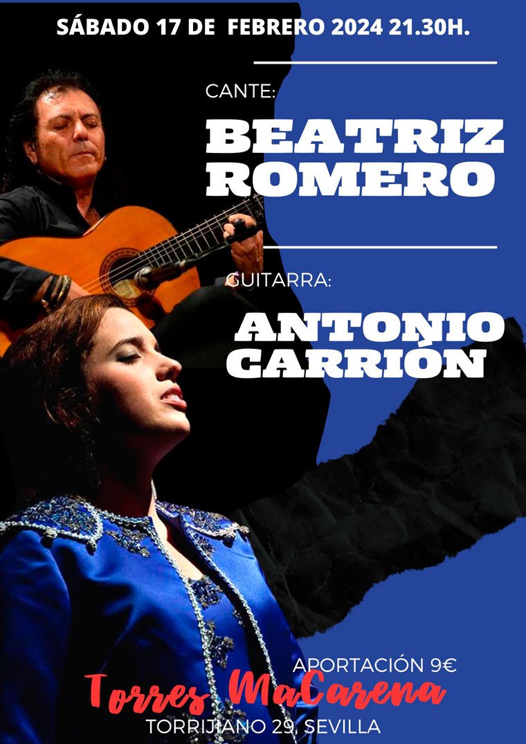 Beatriz Romero (cante), Antonio Carrión (Guitarra)