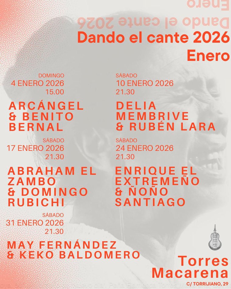 Dando el cante enero 2026